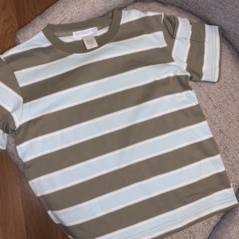 Boys Short sleeve Light blue army green color